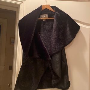Fur vest from maglia ny side pocket could be worn many ways